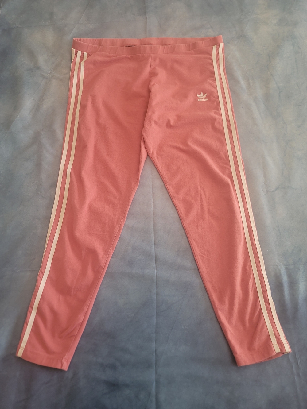 Adidas Pink Three-Stripes Track Leggings